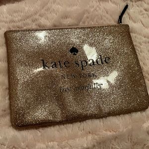 Kate spade glitter clutch